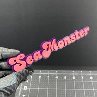 1PC SeaMonster Emblem – 3D Acrylic Tailgate Badge Decal for Car, Truck, SUV