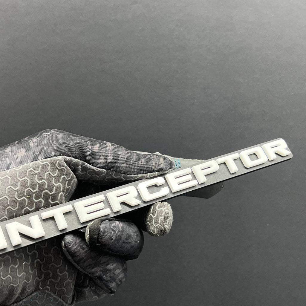 1pc INTERCEPTOR Multicolor 3D Car Emblem – Durable Badge for Car, SUV & Truck