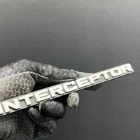 1pc INTERCEPTOR Multicolor 3D Car Emblem – Durable Badge for Car, SUV & Truck
