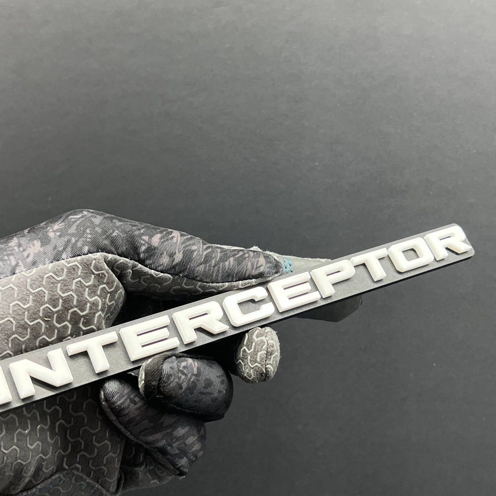1pc INTERCEPTOR Multicolor 3D Car Emblem – Durable Badge for Car, SUV & Truck
