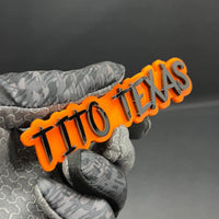 1PC TITO TEXAS Emblem – Acrylic Tailgate or Fender Badge for Car, SUV, Truck