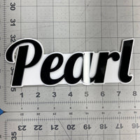 1PCS PEARL Emblem – Durable 3D Multicolor Acrylic Car & SUV Fender Badge