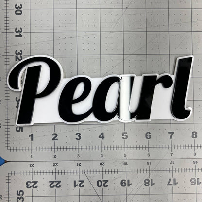 1PCS PEARL Emblem – Durable 3D Multicolor Acrylic Car & SUV Fender Badge