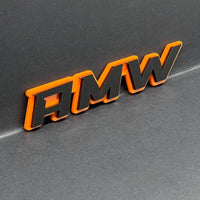 1PC AMW Logo Emblem – 3D Acrylic Multicolor Badge for Car, Truck, or SUV