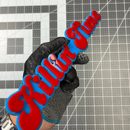 1PC KILLIN TIME Emblem – 3D Multicolor Acrylic Fender Trunk Badge Decal