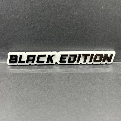 1PC Black Edition Emblem – Durable 3D Acrylic Car, Truck & SUV Badge