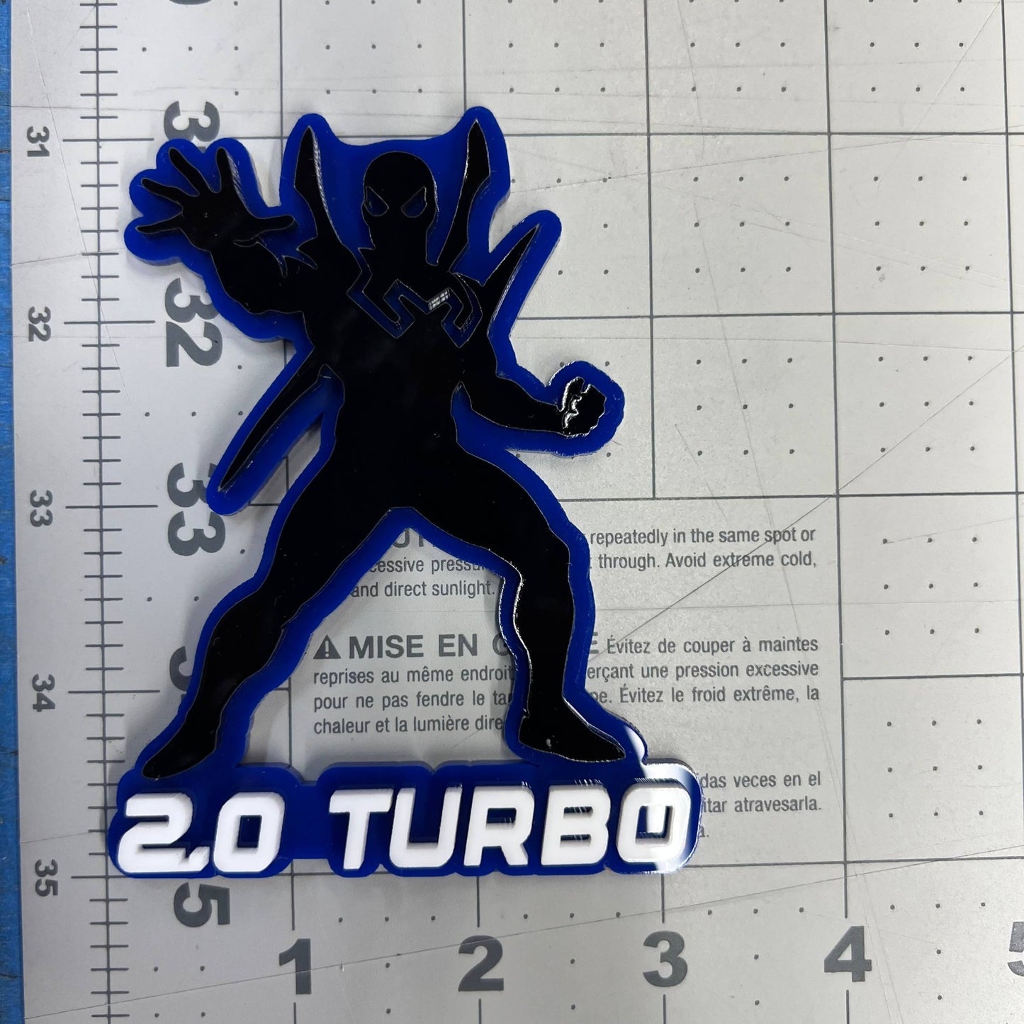 1PC Spider-Man Emblem – Custom 3D Multicolor Acrylic Car & SUV Badge