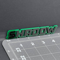 1PC SHADOW Emblem – 3D Acrylic Tailgate Badge Decal for Car, Truck, SUV