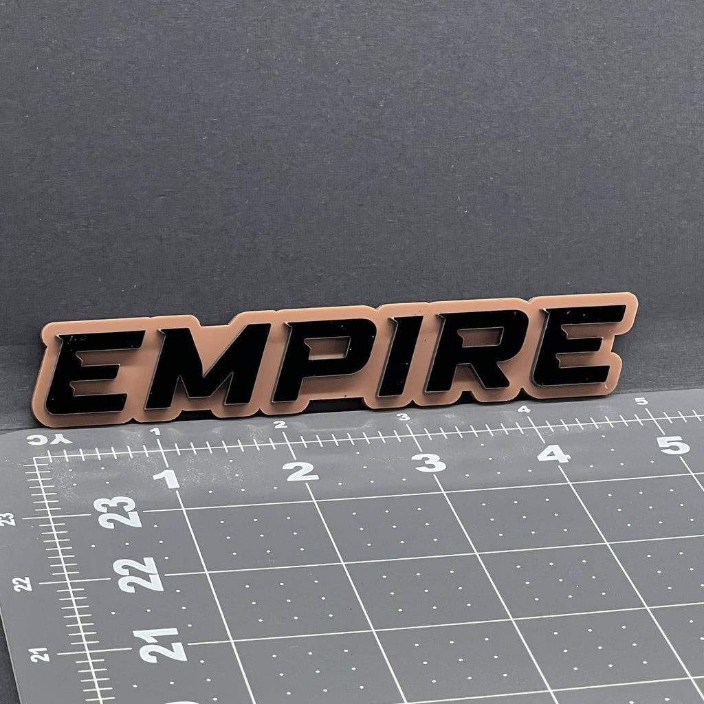 1PC EMPIRE Emblem – Multicolor 3D Acrylic Fender or Tailgate Car Badge Decal