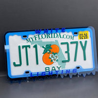 WHITE LIGHTING License Plate Frame Cover – Car Tag Frame for Truck SUV Car