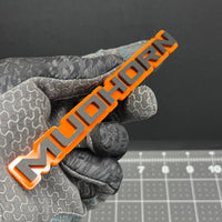 1PC MUDHORN Emblem – 3D Acrylic Tailgate Badge Decal for Car, Truck, SUV