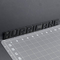 1PC HURRICANE 3D Multicolor Acrylic Emblem Badge for Car SUV or Truck