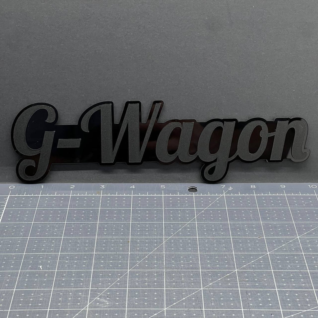 1X G-Wagon Black Emblem 3D Mercedes G-Class Badge for Rear, Fender, or Tailgate