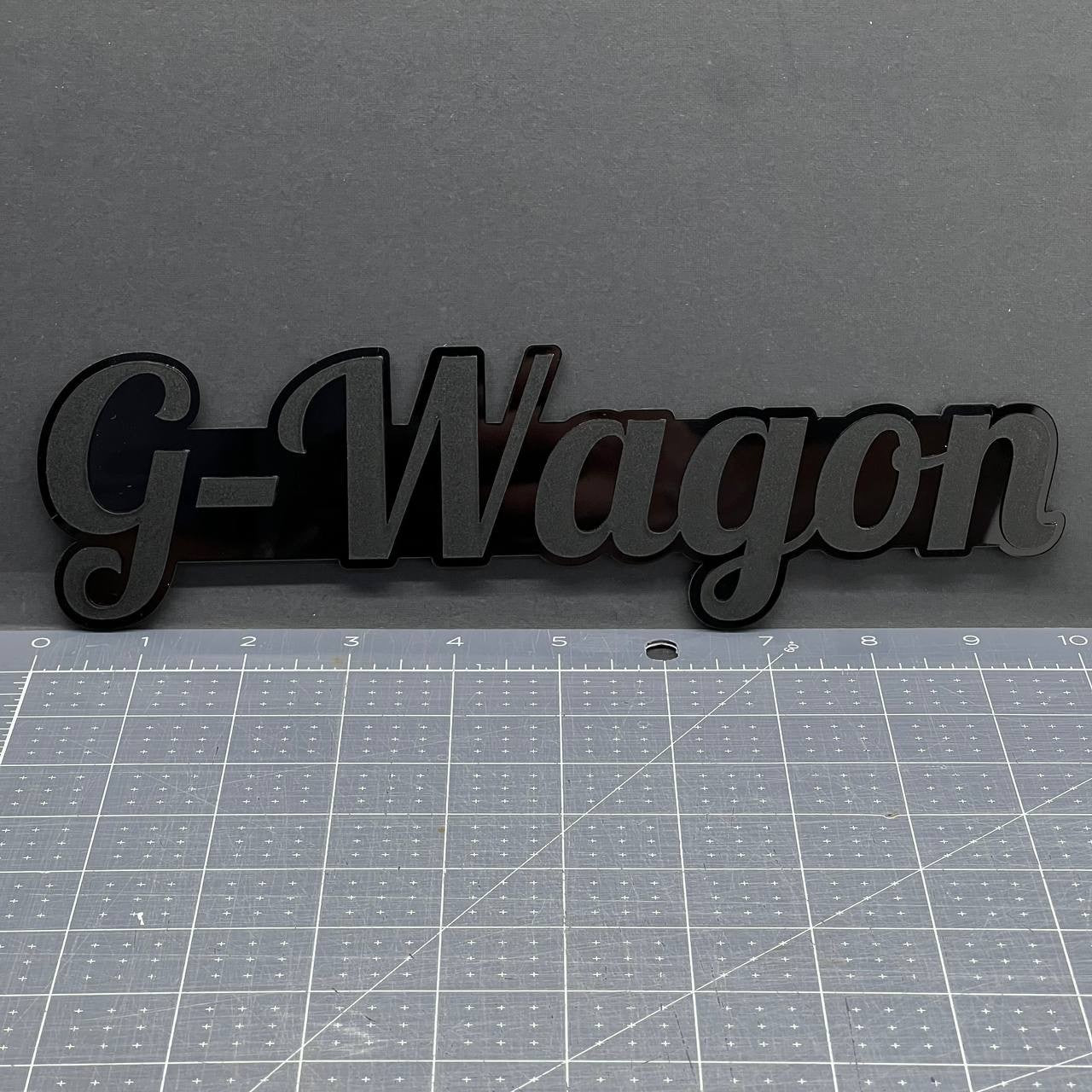 1X G-Wagon Black Emblem 3D Mercedes G-Class Badge for Rear, Fender, or Tailgate