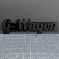 1X G-Wagon Black Emblem 3D Mercedes G-Class Badge for Rear, Fender, or Tailgate