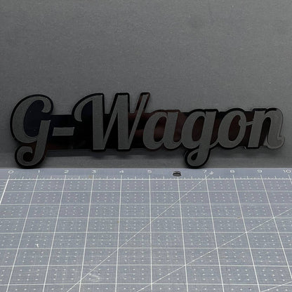1X G-Wagon Black Emblem 3D Mercedes G-Class Badge for Rear, Fender, or Tailgate