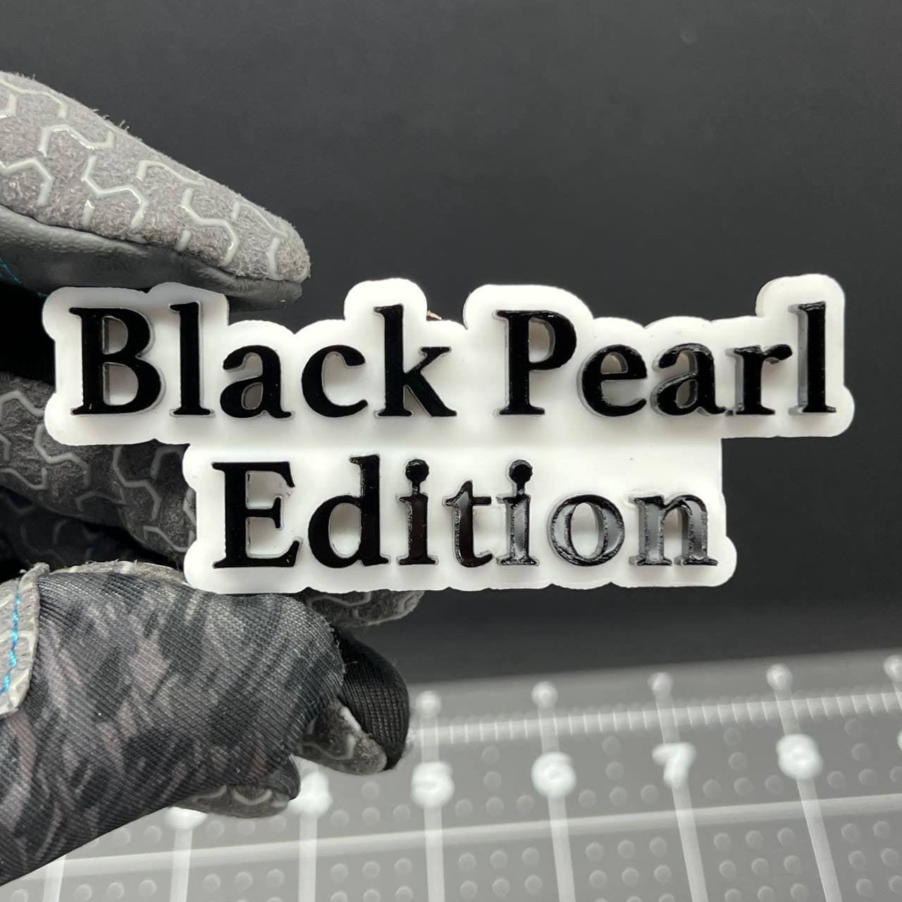 1PC Black Pearl Edition Emblem – Multicolor 3D Custom Badge Decal for Car Truck