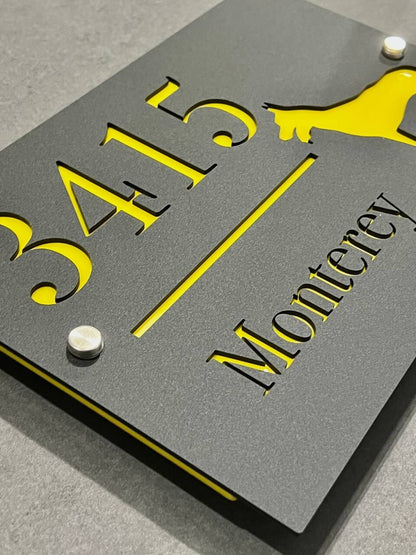 Custom House Number Plaques House Door Number Signs Matt Address Plaques
