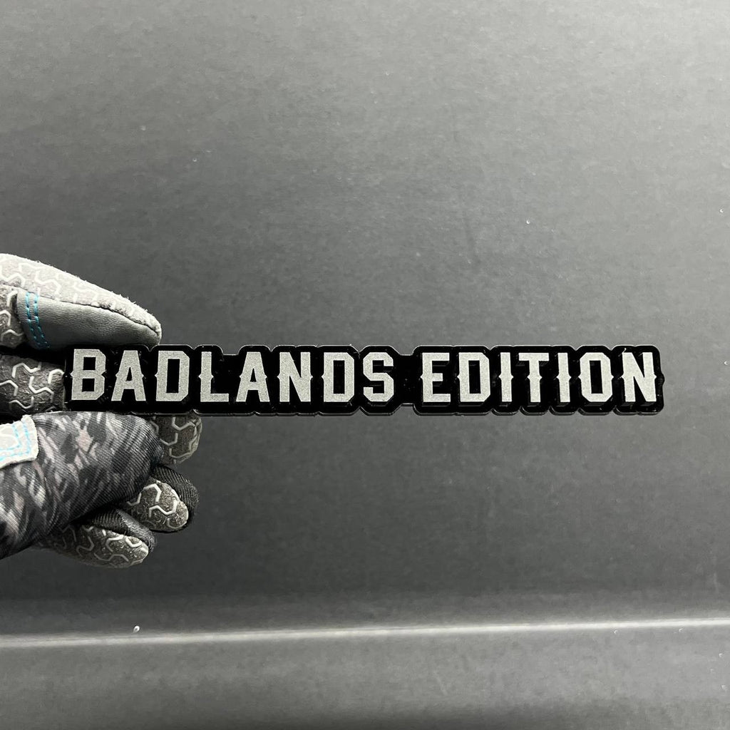 1PC Badlands Edition Badge – Custom Acrylic Multicolor Emblem Decal for Car