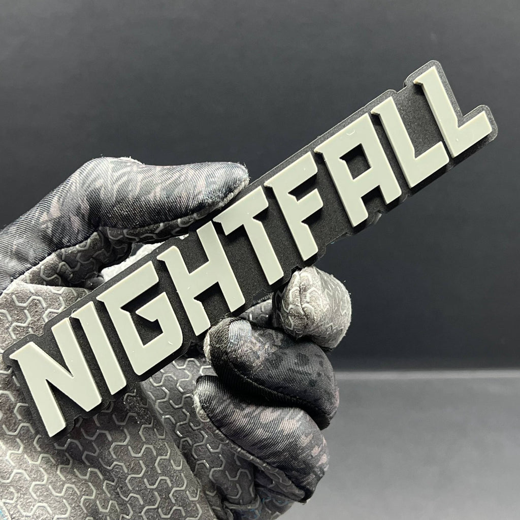 1PCS NIGHTFALL Emblem – Custom 3D Multicolor Acrylic Car Exterior Badge