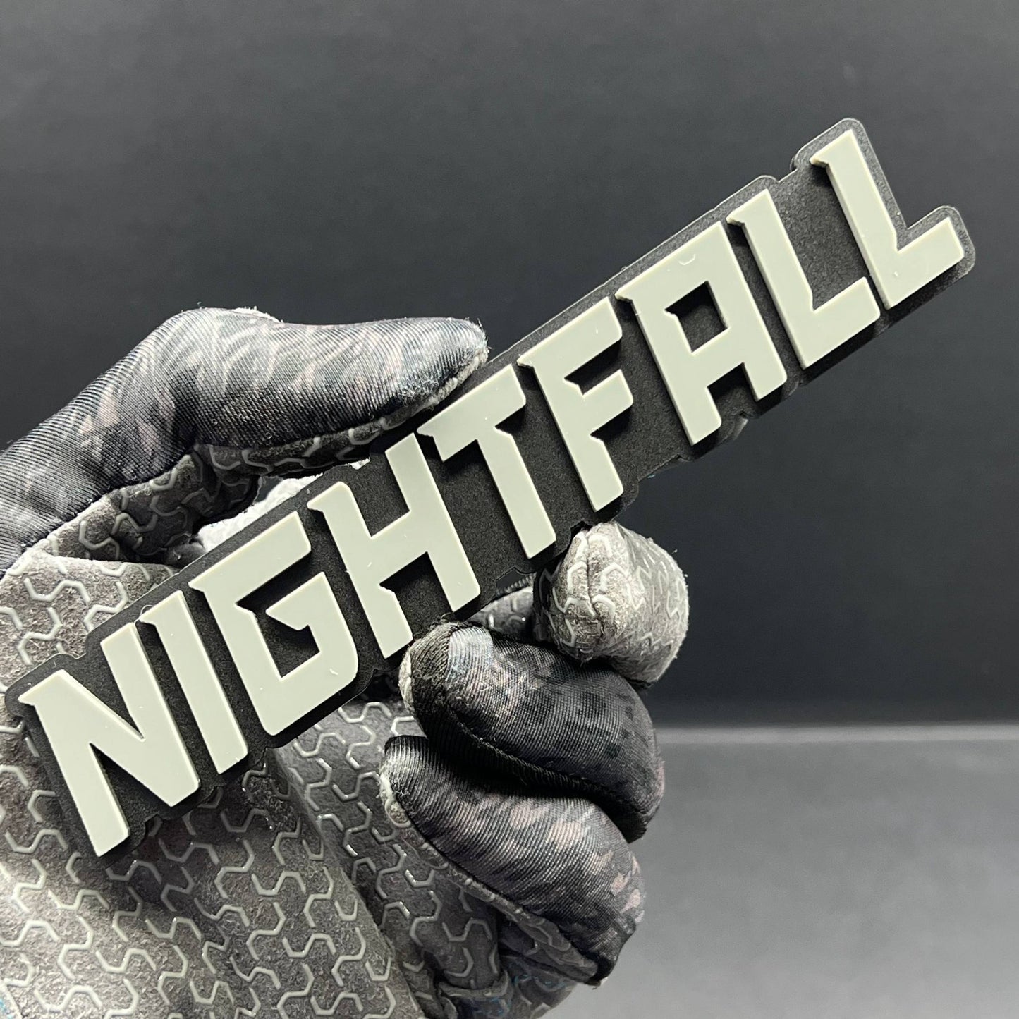 1PCS NIGHTFALL Emblem – Custom 3D Multicolor Acrylic Car Exterior Badge