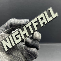 1PCS NIGHTFALL Emblem – Custom 3D Multicolor Acrylic Car Exterior Badge