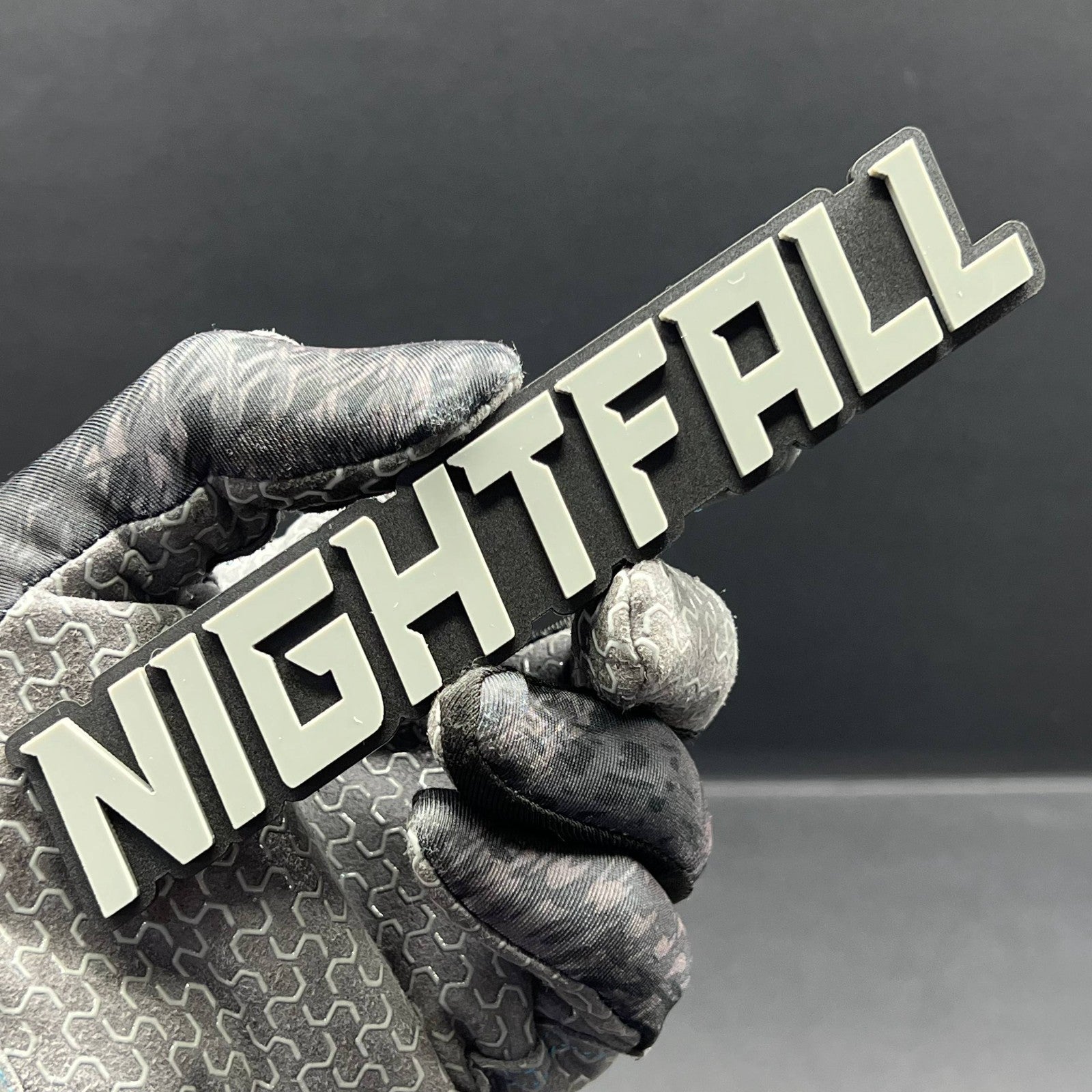 1PCS NIGHTFALL Emblem – Custom 3D Multicolor Acrylic Car Exterior Badge