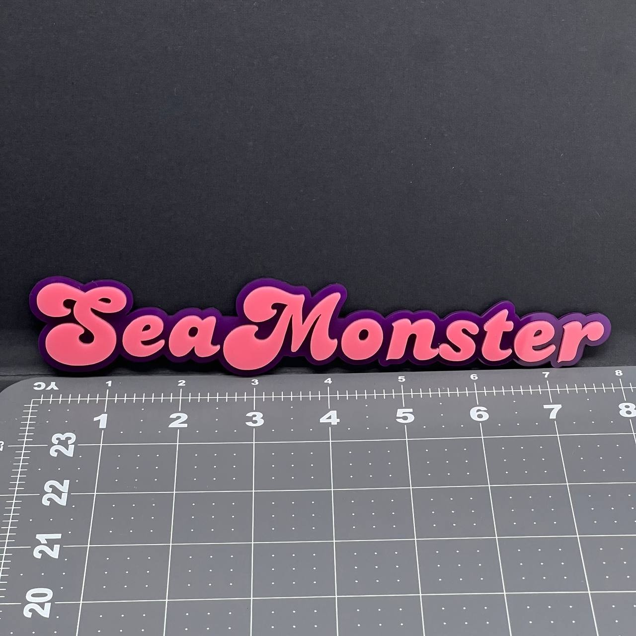 1PC SeaMonster Emblem – 3D Acrylic Tailgate Badge Decal for Car, Truck, SUV