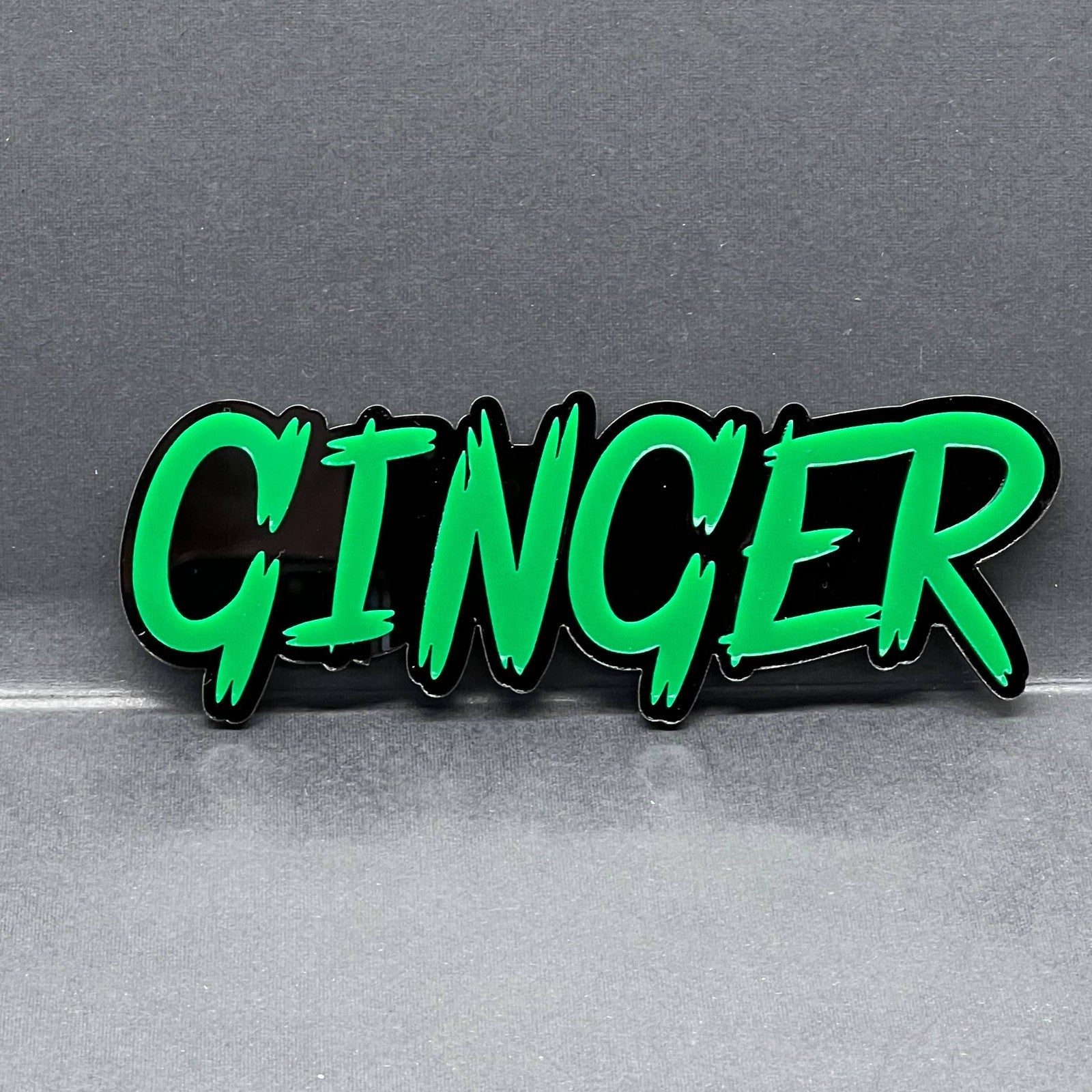 1pc Custom GINGER Car Badge – 3D Multicolor Acrylic Fender & Trunk Emblem