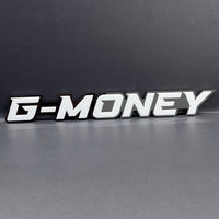 1pcs G-MONEY 3D Emblem – Custom Fender or Tailgate Badge for Car, SUV, or Truck