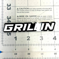 1PC GRILLIN Badge – 3D Multicolor Acrylic Car Truck SUV Fender & Tailgate Emblem
