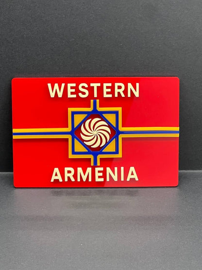 1pcs Western Armenia 3D Acrylic Car Emblem – Rear Badge for Vehicle
