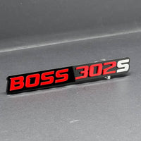 2PCS BOSS 302S Emblems – 3D Multicolor Acrylic Fender & Tailgate Badge Decals