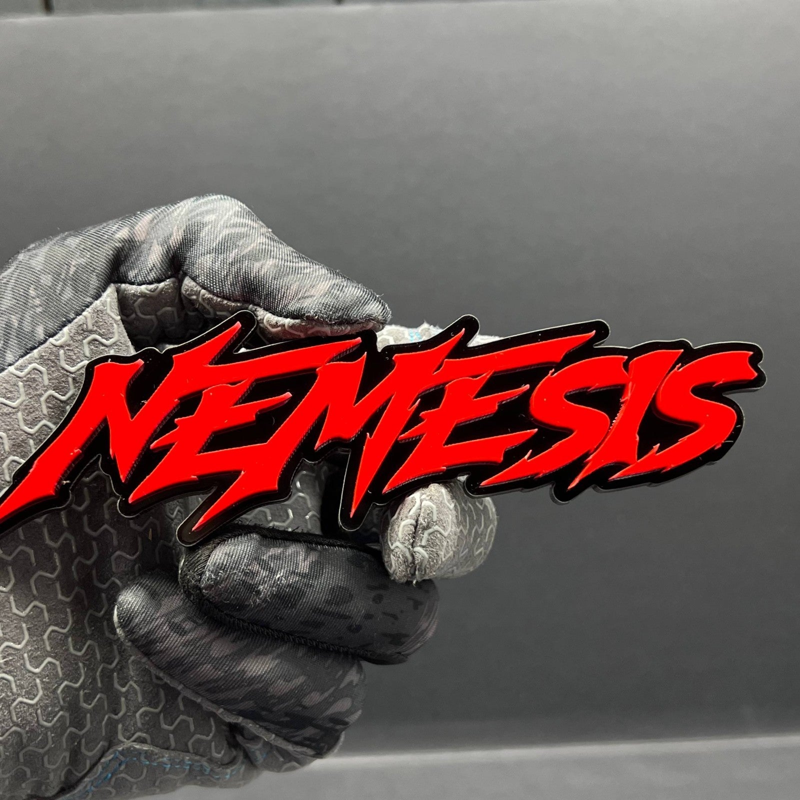 1PC NEMESIS Emblem – Custom Multicolor 3D Acrylic Car & Truck Badge