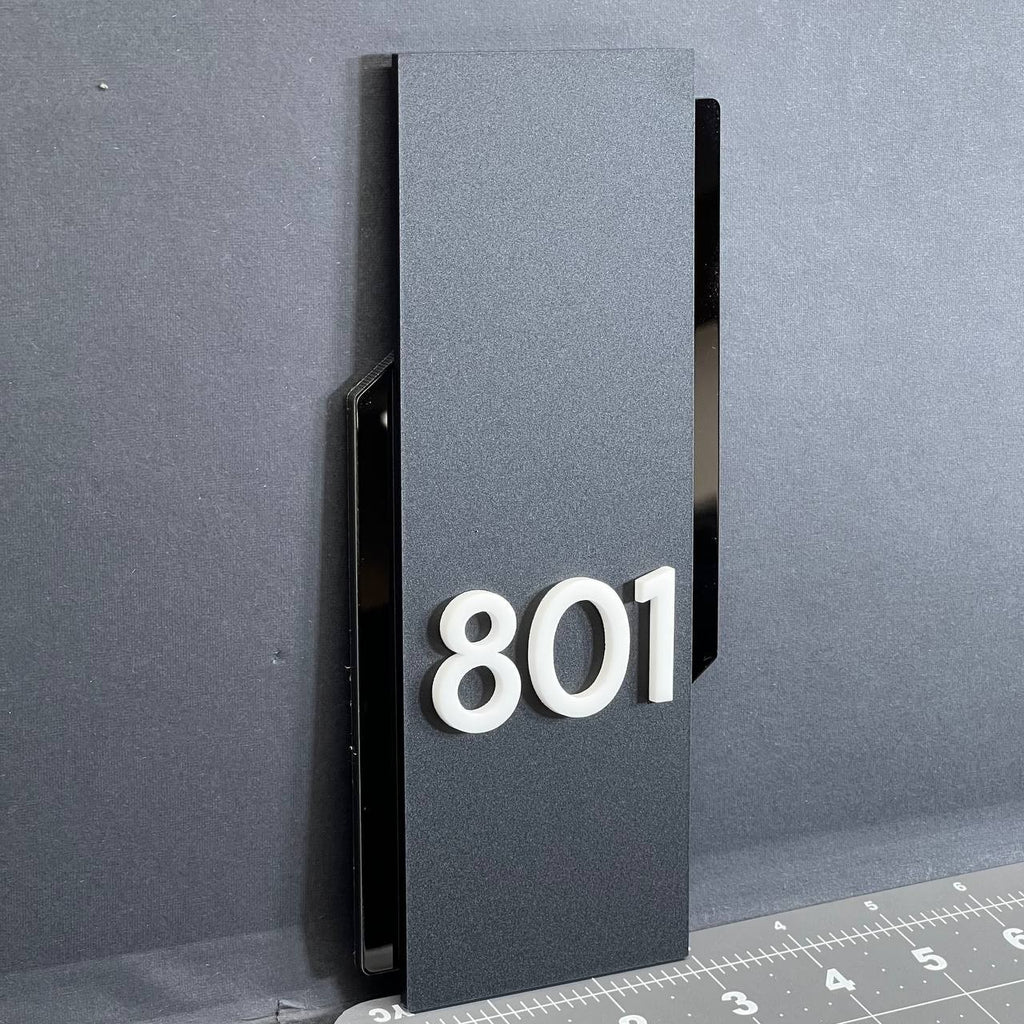 Custom House Number Sign – Personalized Multicolor Address Plaque for Door