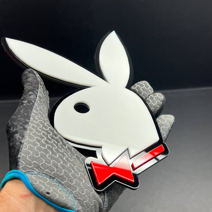 PLAYBOY 3D Acrylic Emblem – Custom Badge for Cars, SUVs & Trucks (1PC)