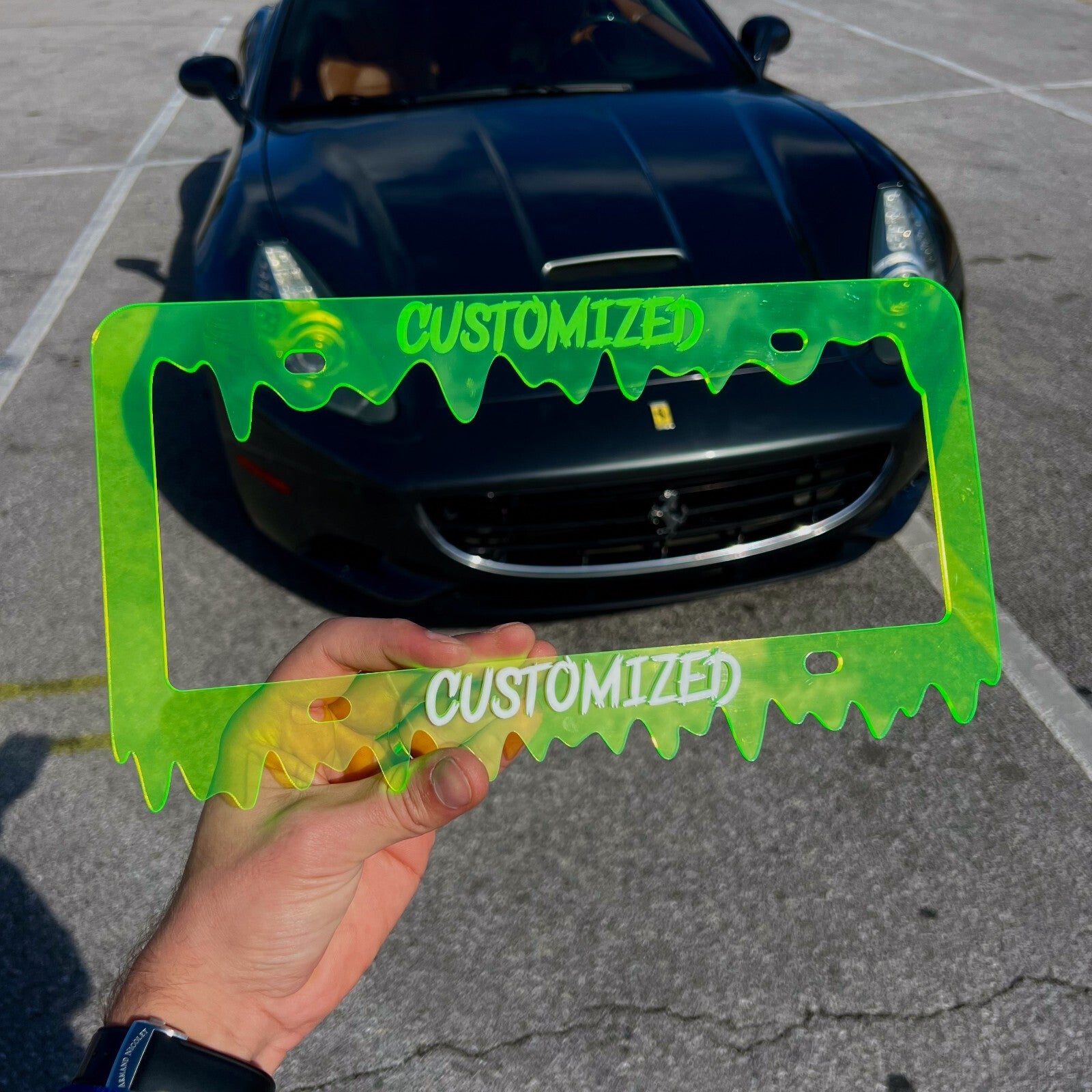 CUSTOM License Plate Frame MULTI COLOR