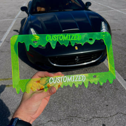 CUSTOM License Plate Frame MULTI COLOR