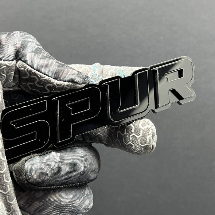 1pc SPUR Multicolor 3D Car Emblem – Easy Install Acrylic Badge for Cars & SUVs