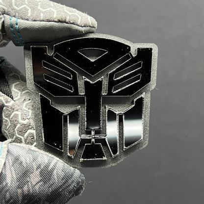 1pc Transformers Multicolor 3D Car Badge – Easy Install Acrylic Trunk & Fender