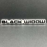 1PC Black Widow Emblem – Durable 3D Acrylic Multicolor Car & SUV Badge
