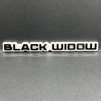 1PC Black Widow Emblem – Durable 3D Acrylic Multicolor Car & SUV Badge