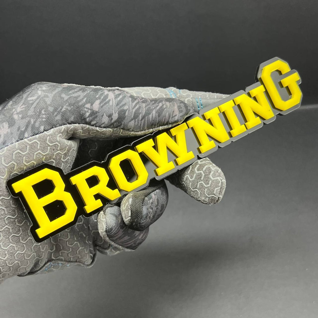 1PC Browning Emblem Custom Fender or Tailgate Badge for Car, SUV, or Truck
