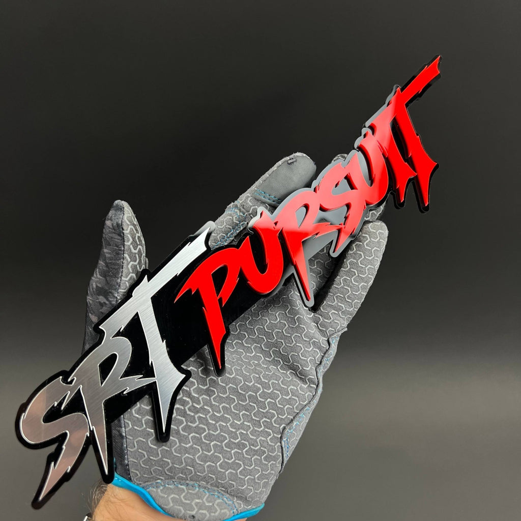 1PC SRT PURSUIT 3D Badge – Acrylic Fender Tailgate Trunk Car Truck Emblem Decal