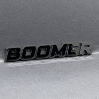 1PC BOOMER Badge – Custom 3D Multicolor Acrylic Car Fender & Trunk Sticker Decal