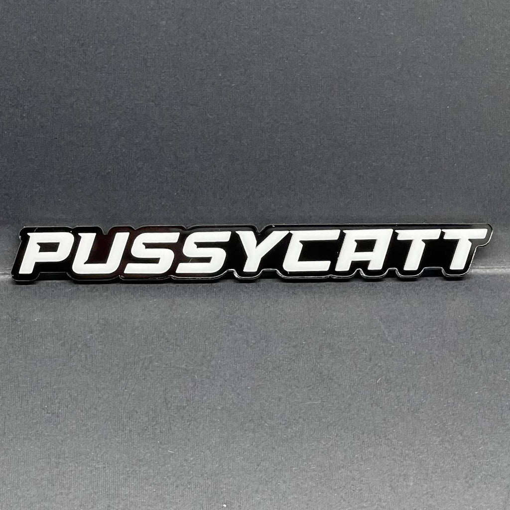 1PC PUSSYCATT Emblem – 3D Acrylic Tailgate or Fender Badge for Truck SUV Car