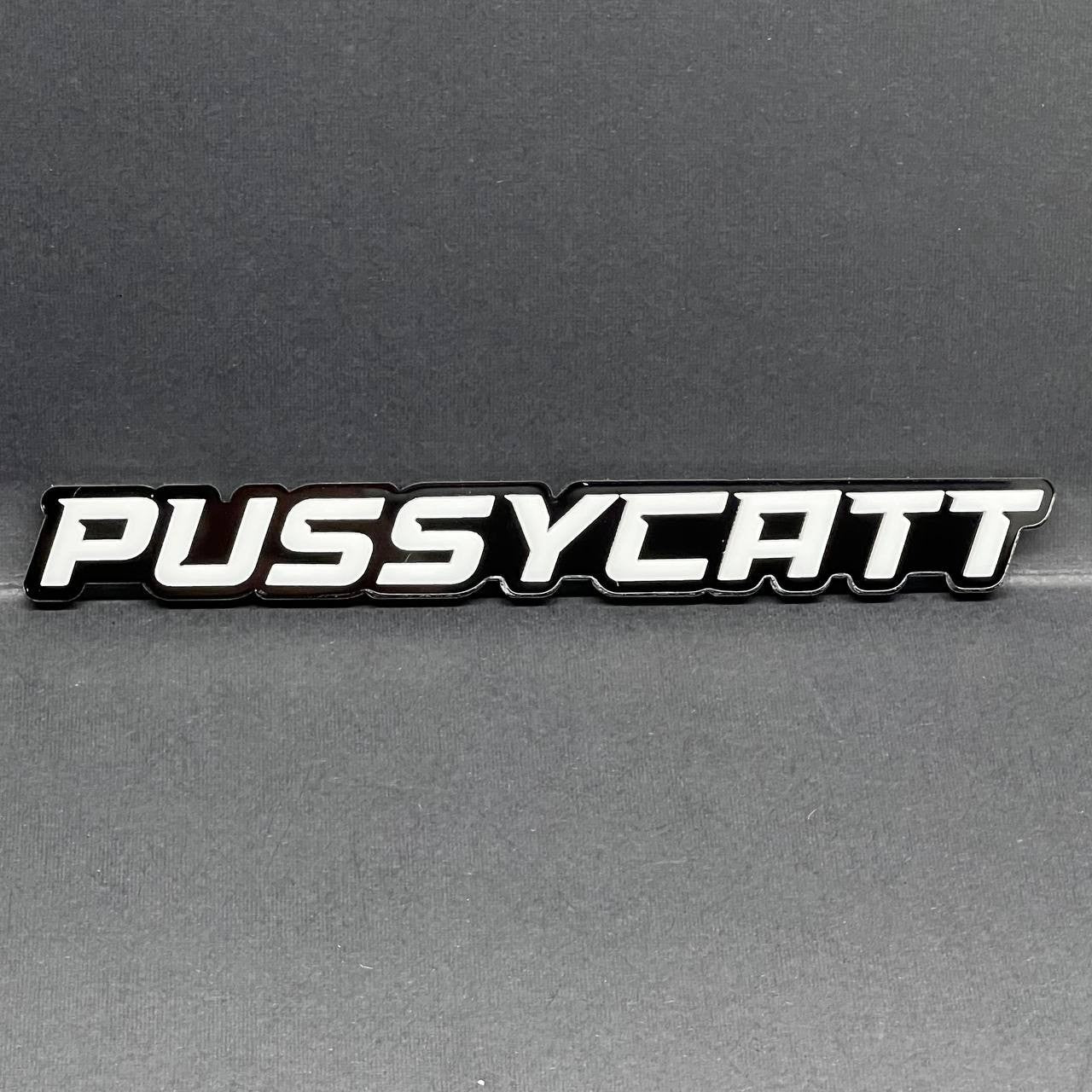 1PC PUSSYCATT Emblem – 3D Acrylic Tailgate or Fender Badge for Truck SUV Car