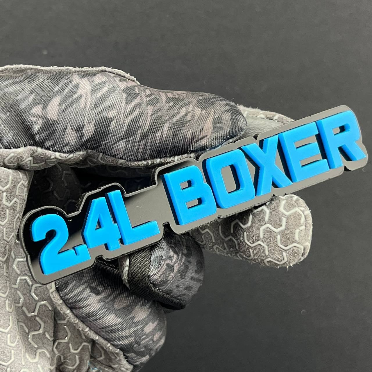 1PC 2.4L BOXER Emblem – 3D Acrylic Tailgate or Fender Badge for Truck SUV Car