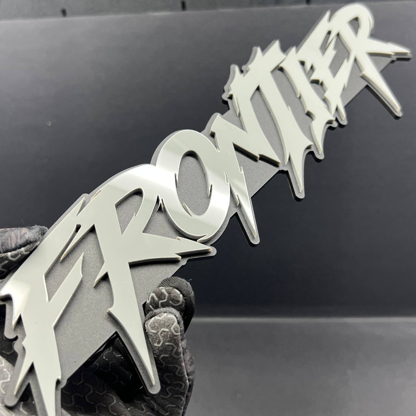 1pc FRONTIER 3D Emblem – Custom Multicolor Acrylic Badge for Car, Truck & SUV