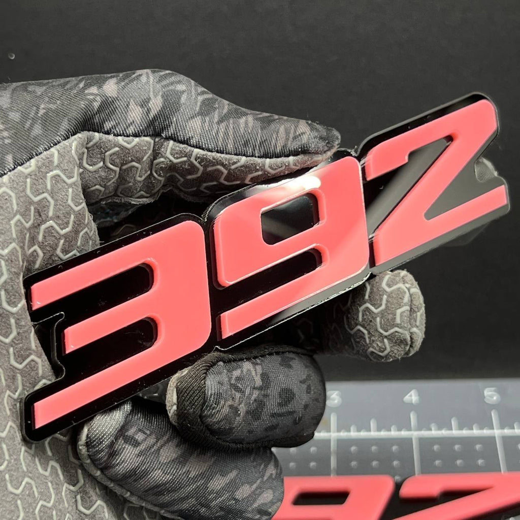 392 Emblem Badge – Custom Acrylic Multicolor Car Fender Tailgate Decal 2PC